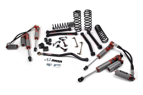 JKS 4.5" Lift Kit J-Konnect Wrangler JL 4-Door W, Fox 3.0 Factory Race Series, Fits 2018-2024 Jeep Wrangler JL JSPEC217FRS