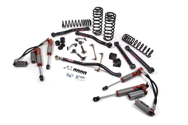 JKS 4.5" Lift Kit J-Konnect Wrangler JL 4-Door W, Fox 3.0 Factory Race Series, Fits 2018-2024 Jeep Wrangler JL JSPEC223FRS