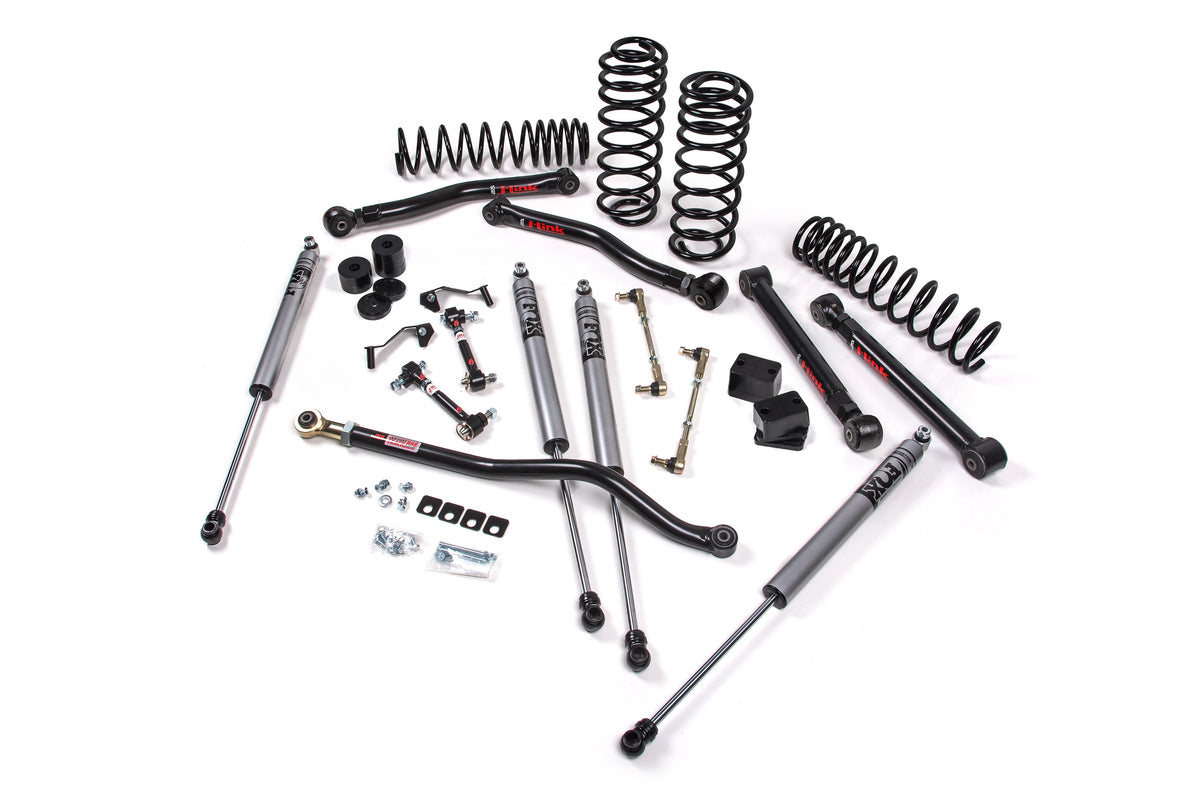JKS 4.5" Lift Kit J-Konnect Wrangler JL 4-Door W, FOX 2.0 Adventure Series, Fits 2018-2024 Fits Jeep Wrangler JL JSPEC224KFA