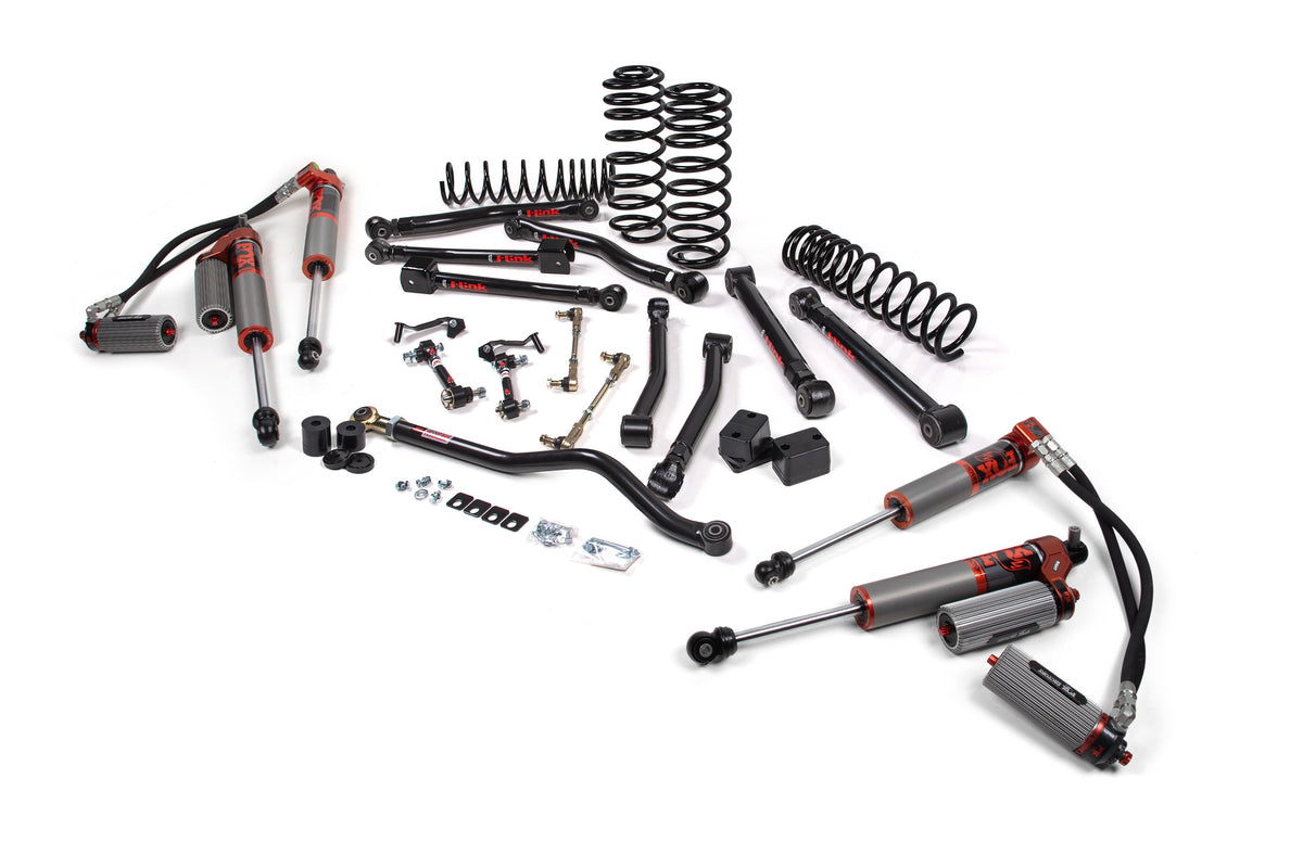 JKS 4.5" Lift Kit J-Krawl Wrangler JL 4-Door W, FOX 3.0 Factory Race Series, Fits 2018-2024 Fits Jeep Wrangler JL JSPEC225FRS
