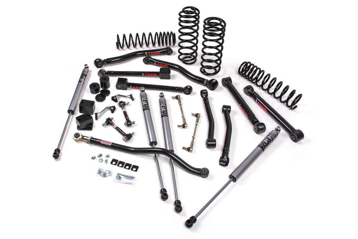 JKS 4.5" Lift Kit J-Krawl Wrangler JL 4-Door W, Fox 2.0 Adventure Series, Fits 2018-2024 Jeep Wrangler JL JSPEC225KFA