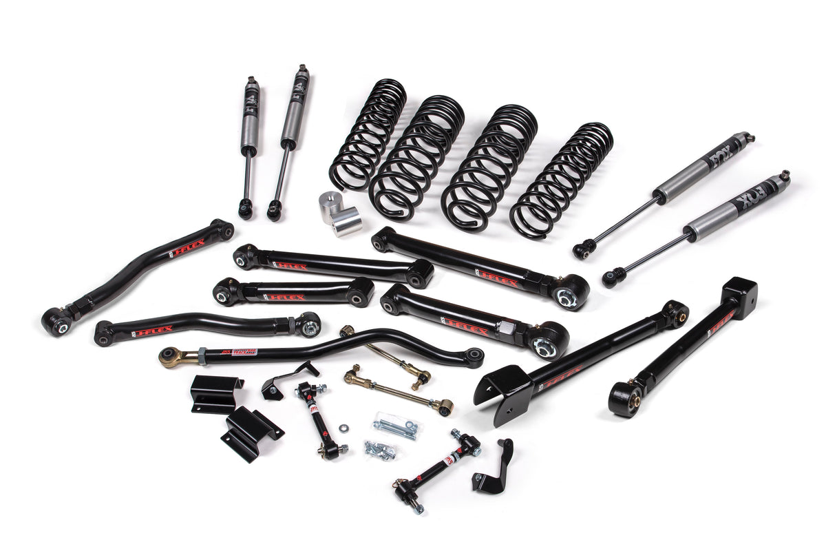JKS 2020-2023 Fits Jeep Wrangler JL 4Dr Diesel 2.5" J-Krawl System, Rubber FOX 2.5 Ifp Ps Front, Rear, Fits 2020-2023 Jeep Wrangler JL JSPEC197PS