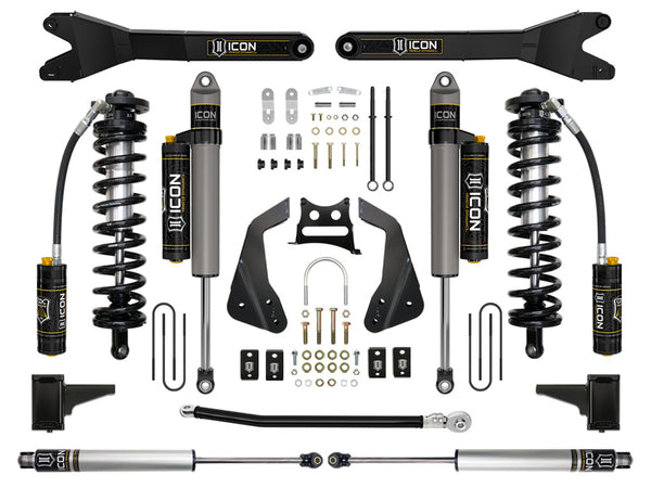 Icon 2005-2007 Ford F-250/F-350 Super Duty 4-5.5" Lift Stage 5 Coilover Conversion System With Radius Arm K63115R