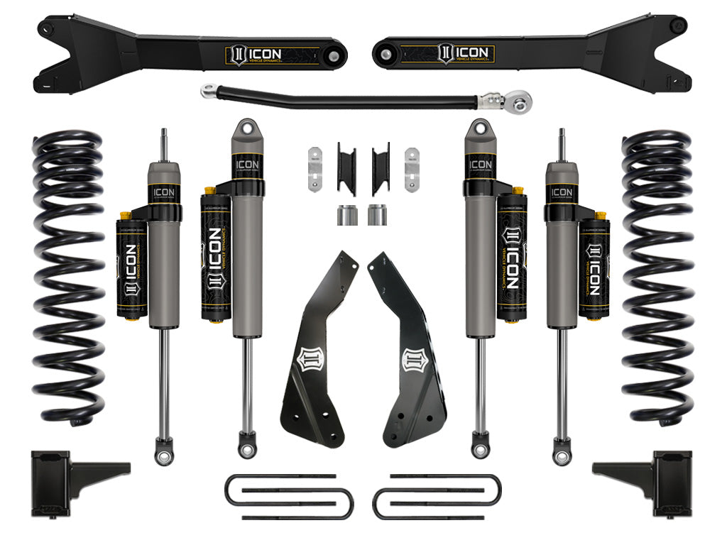 Icon 2011-2016 Ford F250/F350 Super Duty 4.5" Lift Stage 4 Suspension System With Radius Arm K64563R