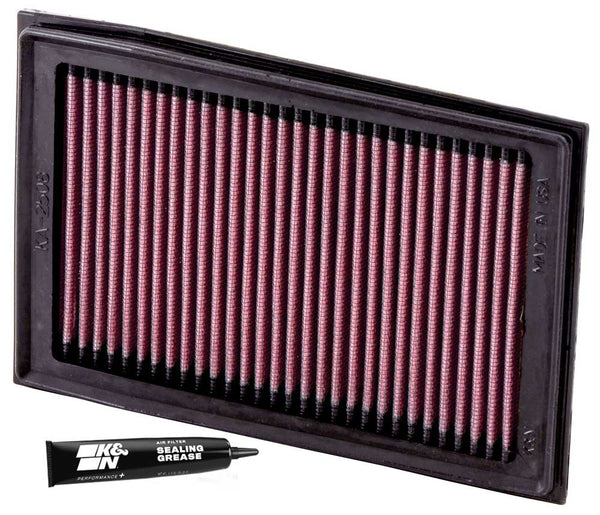 K&N Engine Air Filter: High Performance, Premium, Powersport Air Filter: Fits 2008-2017 KAWASAKI (EX250R Ninja, EX300 Ninja, EX300 Ninja ABS, EX300, Ninja 250R, Z300) KA-2508
