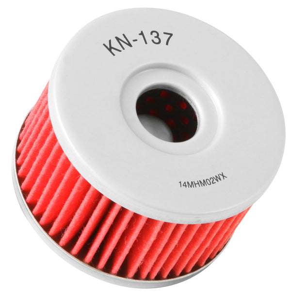 K&N Motorcycle Oil Filter: High Performance, Premium, Designed to be used with Synthetic or Conventional Oils: Fits Select Suzuki Vehicles, KN-137
