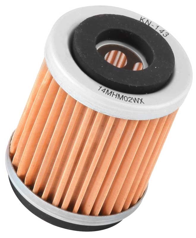 K&N Motorcycle Oil Filter: High Performance, Premium, Designed to be used with Synthetic or Conventional Oils: Fits Select Yamaha Vehicles, KN-143