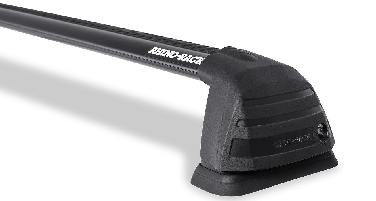 Rhino-Rack 16-21 Compatible with Nissan Titan 4 Door Crew Cab Front Vortex ROC25 Flush 1 Bar Roof Rack Black RV0722B