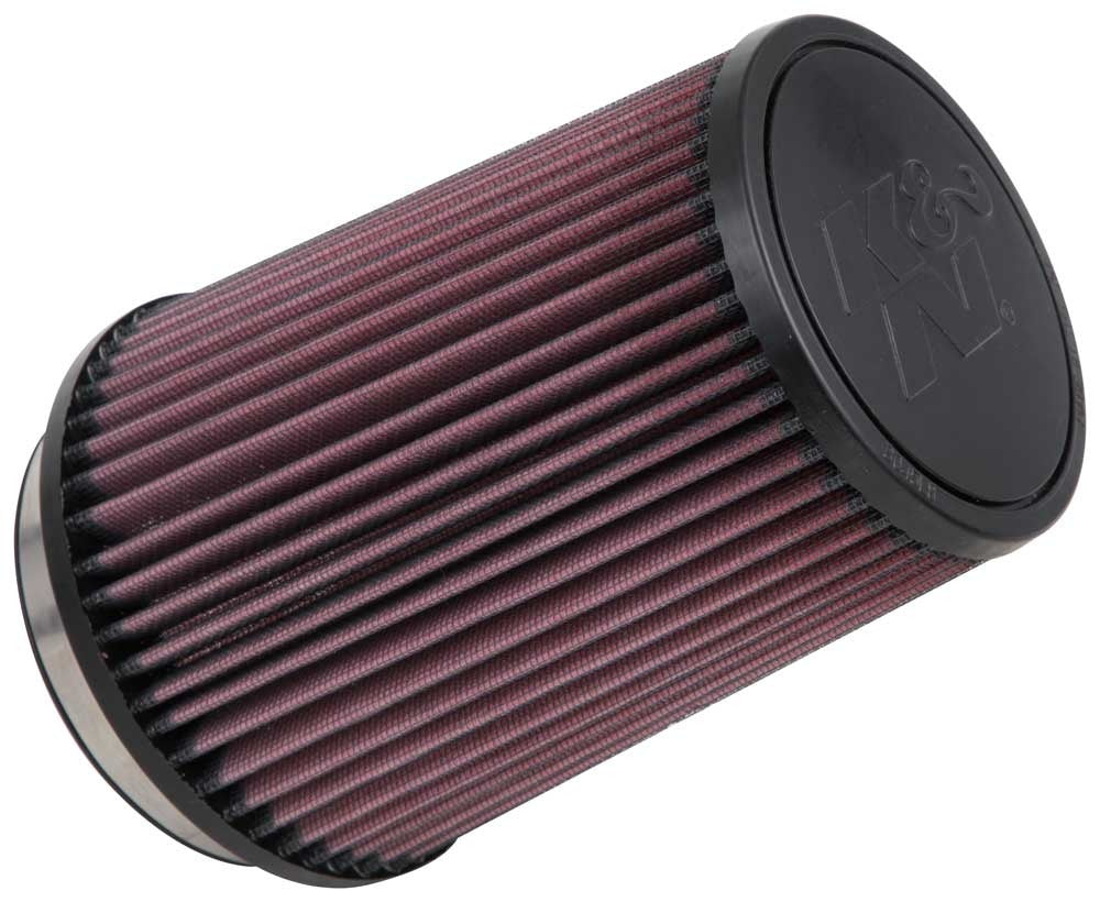 K&N Universal Clamp-On Air Filter: High Performance, Premium, Washable, Replacement Filter: Flange Diameter: 4 In, Filter Height: 7 In, Flange Length: 0.625 In, Shape: Round Tapered, RU-2590
