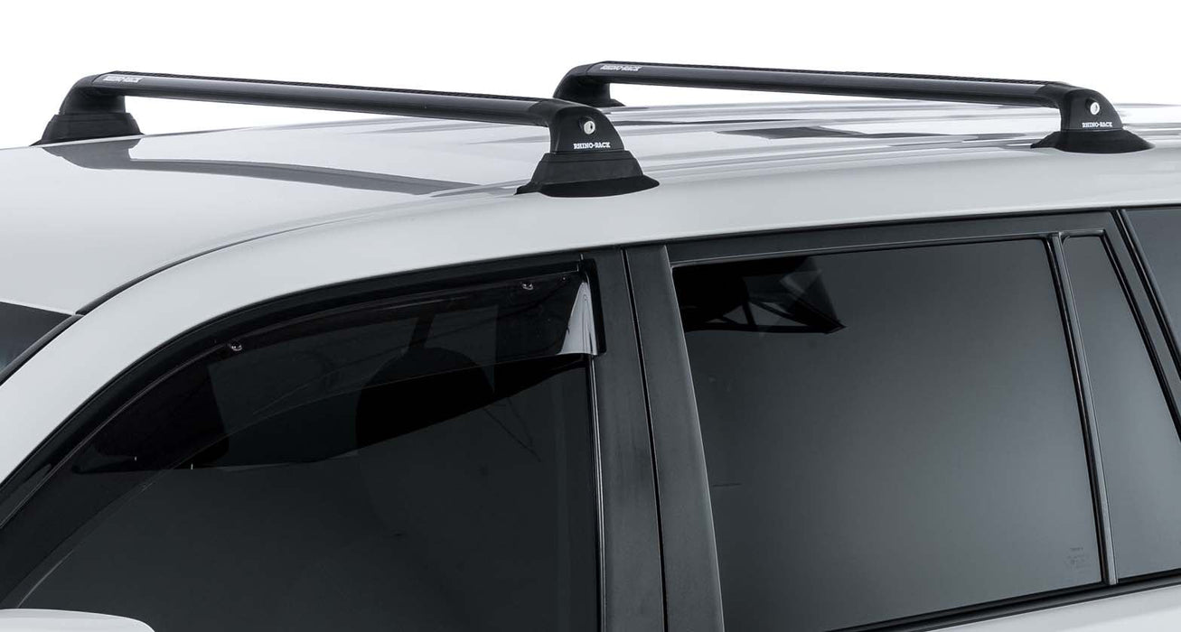 Rhino-Rack 20-21 Kia Seltos 5 Door SUV w/Flush Rails Vortex RVP 2 Bar Roof Rack Black RVP83