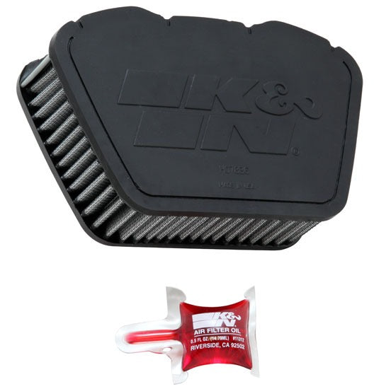 K&N Engine Air Filter: High Performance, Premium, Powersport Air Filter: Fits 2007-2017 YAMAHA (XVS13 Stryker, XVS1300, V-Star, Deluxe, Tourer, XVS950, XVS13, Bullet Cowl, XVS950CT, XVS1300A) YA-1307 , Black