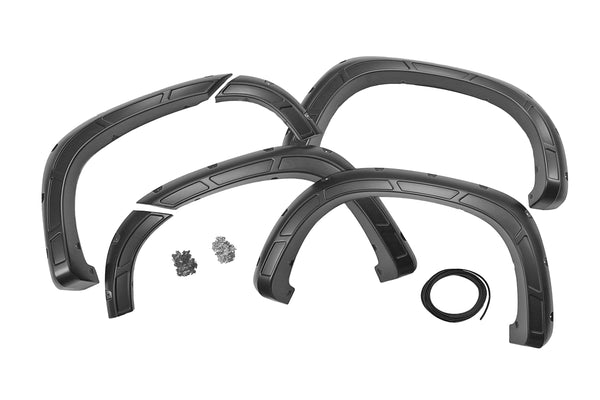 Rough Country Defender Pocket Fender Flares Fits Chevy Silverado 1500 2WD/4WD (19-23) A-C12211-GAZ