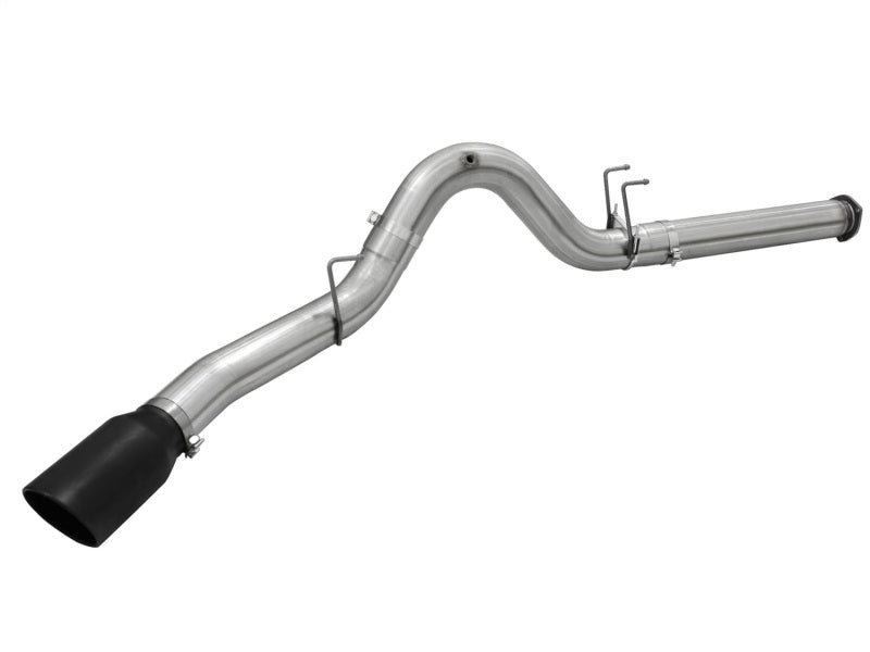 aFe Atlas Exhausts 5in DPF-Back Aluminized Steel Exhaust Sys 2015 Ford Diesel V8 6.7L (td) Black Tip 49-03064-B