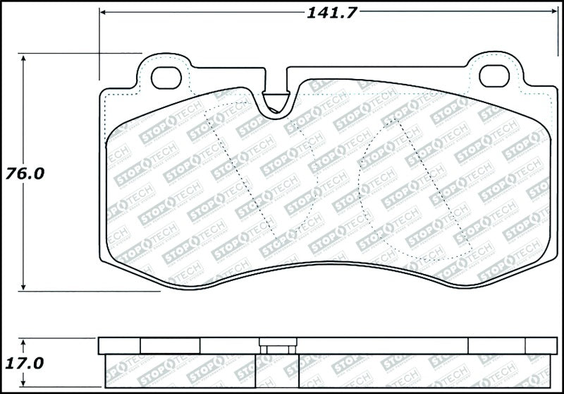 StopTech Street Select Brake Pads w/Hardware Front 305.1223