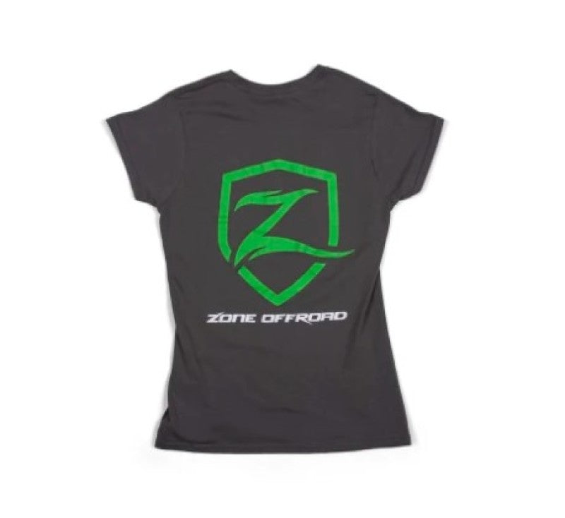 ZONE Charcoal Gray Premium Cotton T-shirt W/ Logo Womens 2XL U91632XL