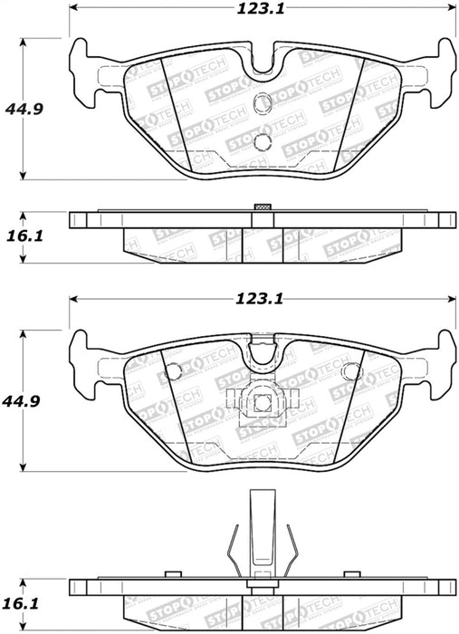 StopTech Street Brake Pads 308.06922