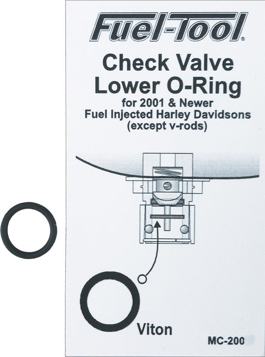 Fuel-Tool Check Valve Lower O-Ring (Air Bleed Valve O-Rings, Viton) for Harley Davidson Motorcycles