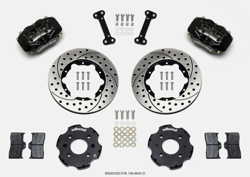 Wilwood Forged Dynalite Front Hat Kit 11.00in Drilled Integra/Civic w/Fac.240mm Rtr 140-8695-D