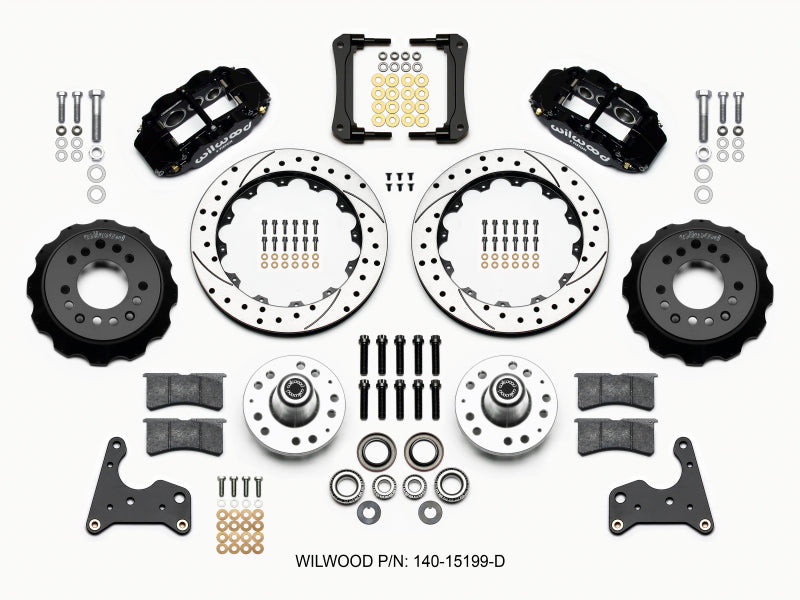 Wilwood Narrow Superlite 6R Front Hub Kit 12.88in Drilled 65-72 CDP C Body -Drum 140-15199-D