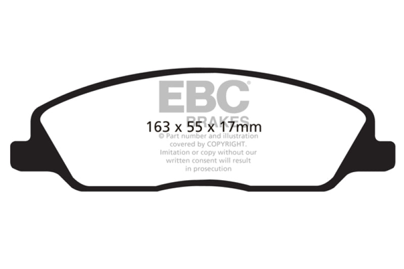 EBC 10-14 Ford Mustang 3.7 Ultimax2 Front Brake Pads UD1464