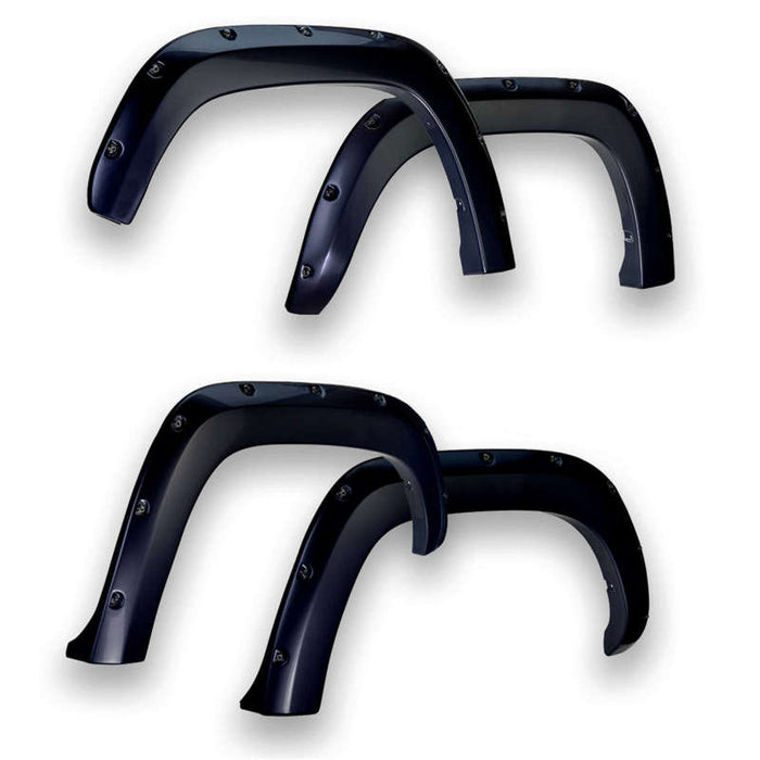 EGR 14+ Chev Silverado 6-8ft Bed Bolt-On Look Color Match Fender Flares Set Black 791574-GBA