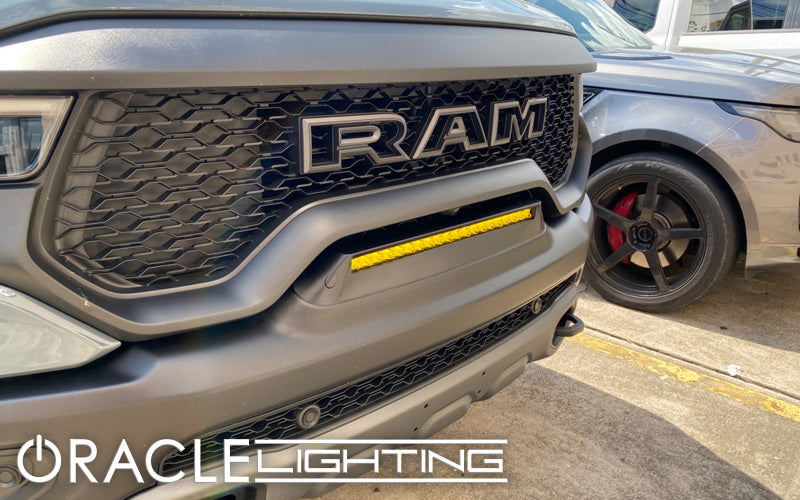 ORACLE Lighting 19-22 RAM Rebel/TRX Front Bumper Flush LED Light Bar System Yellow SEE WARRANTY 5885-006