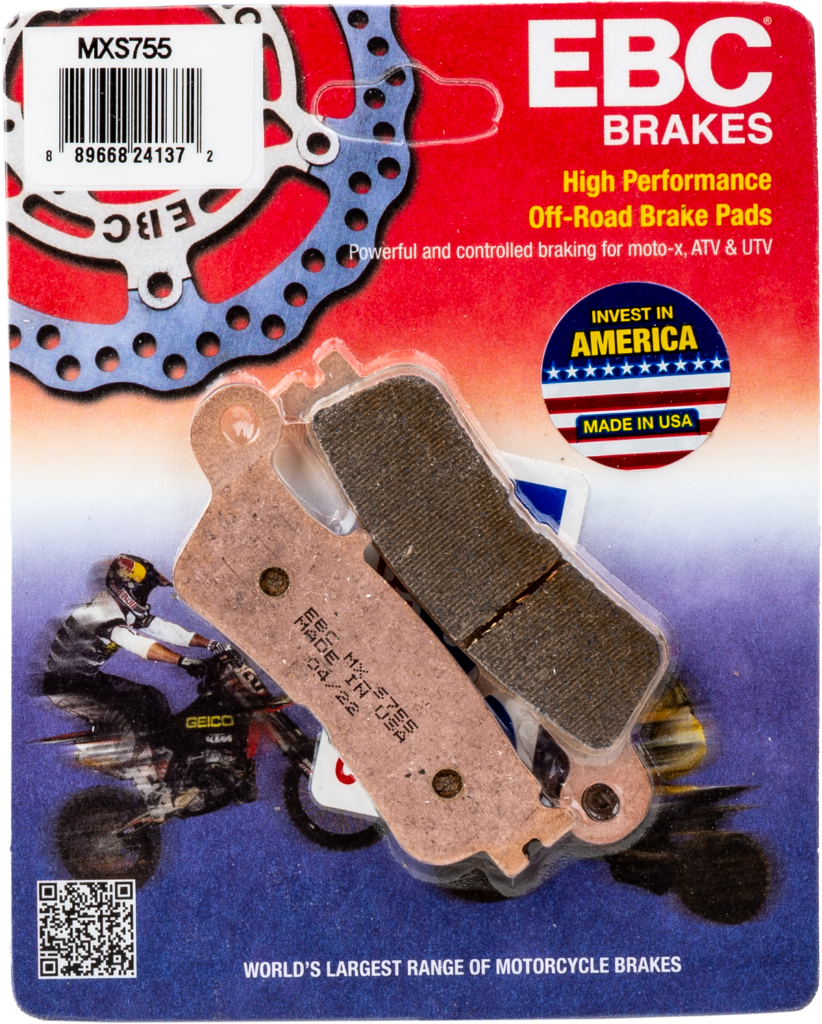 Ebc MXS755 MXS Series Race Sintered Brake Pads
