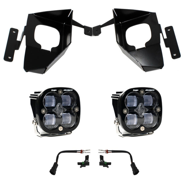 Baja Designs 16-18 Silverado 1500 Squadron Fog Pocket Kit Clear 447534