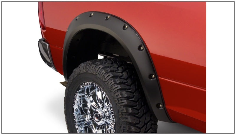 Bushwacker 10-18 Compatible with Dodge Ram 2500 Fleetside Pocket Style Flares 4pc 76.3/98.3in Bed Black 50919-02