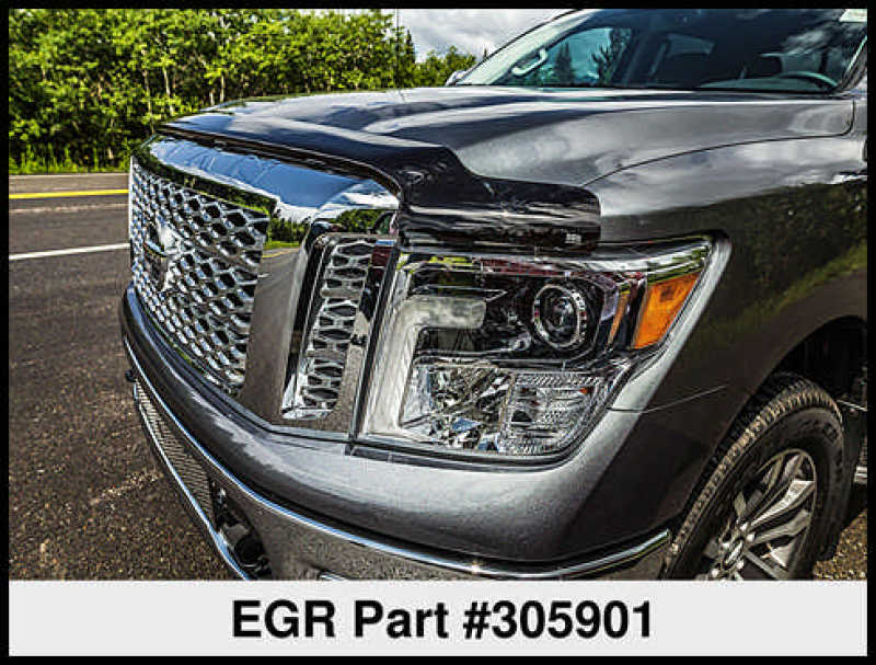 EGR 16+ Compatible with Nissan Titan XD Superguard Hood Shield (305901) 305901