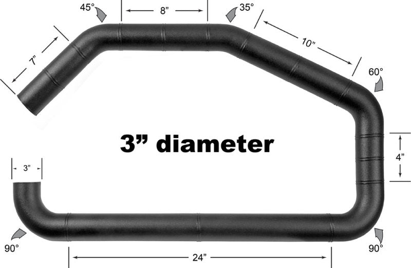 Airaid U-Build-It 3in Intake Tube 100-300