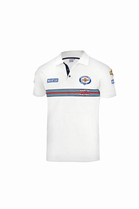 Sparco Polo Replica Martini-Racing XL White 01275MRBI4XL