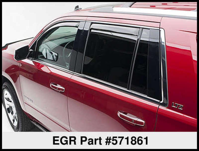 EGR 15+ Chevy Tahoe/GMC Yukon In-Channel Window Visors Set of 4 (571861) 571861