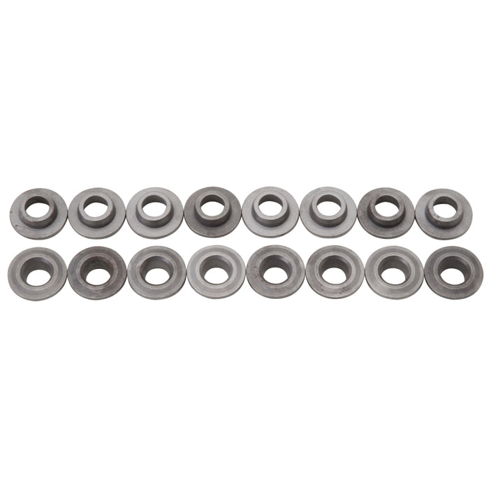 Edelbrock Valve Spring Retainers Steel Set of 16 9707