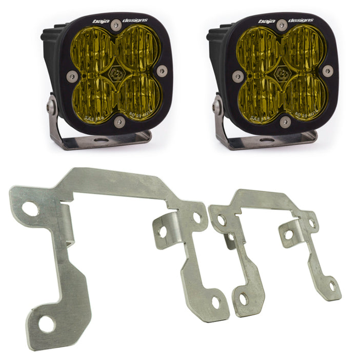 Baja Designs 2019+ Ranger Fog Light Squadron Amber Fog Pocket Kit 447716