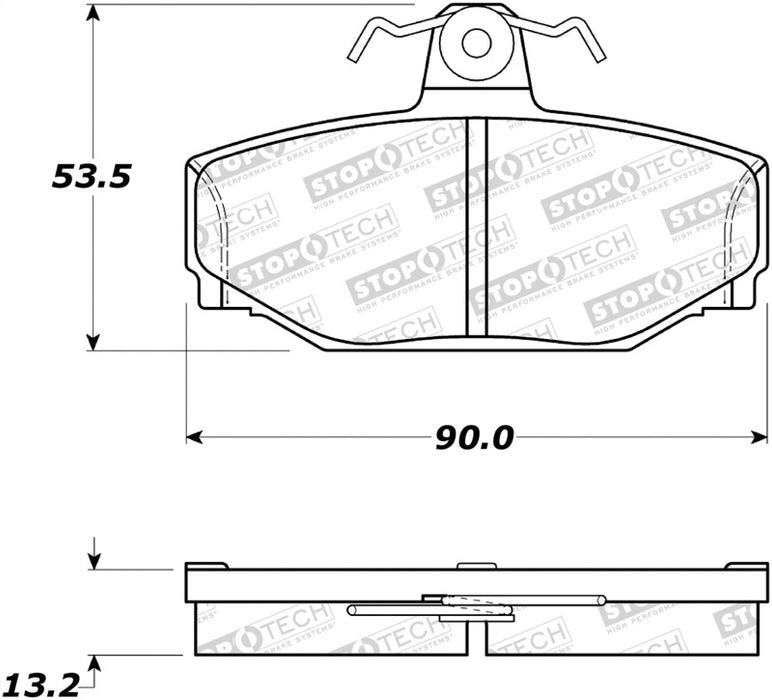 StopTech Street Brake Pads 308.0391