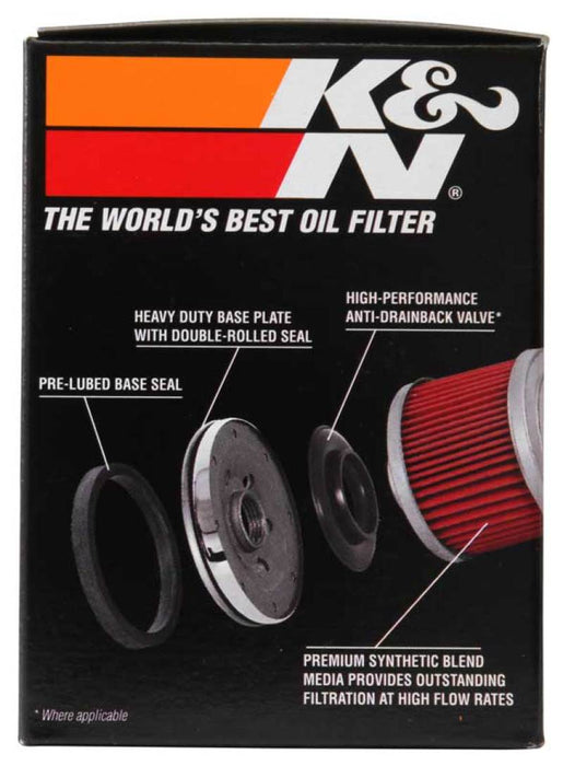 K&N Motorcycle Oil Filter: High Performance, Premium, Designed to be used with Synthetic or Conventional Oils: Fits Select Harley Davidson Motorcycles, KN-174C