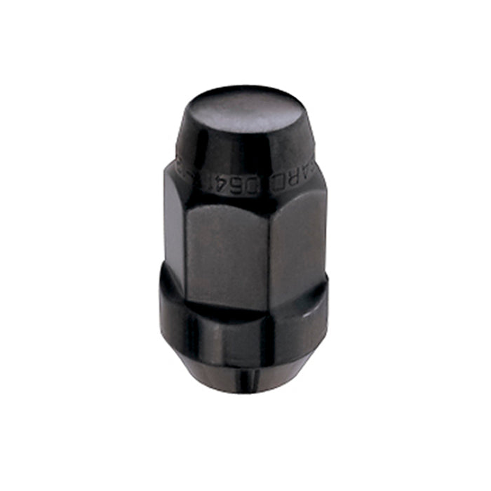 McGard Hex Lug Nut (Cone Seat Bulge Style) M14X1.5 / 22mm Hex / 1.945in. Length (4-Pack) Black 64034