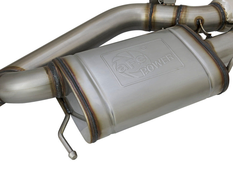 aFe MACHForce XP 3in 304 SS Cat-Back Dual Mode Exhaust w/ Polished Tips 16-17 Cadillac ATS-V V6-3.6L 49-34078-P