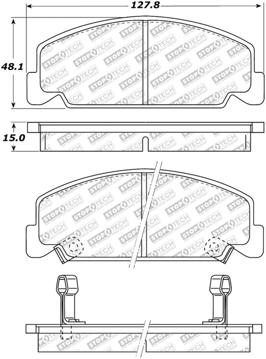 StopTech Street Select Brake Pads Front 305.0273