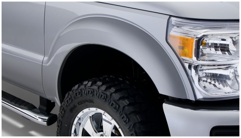 Bushwacker 11-16 Ford F-350 Super Duty Styleside Extend-A-Fender Style Flares 4pc Black 20932-02