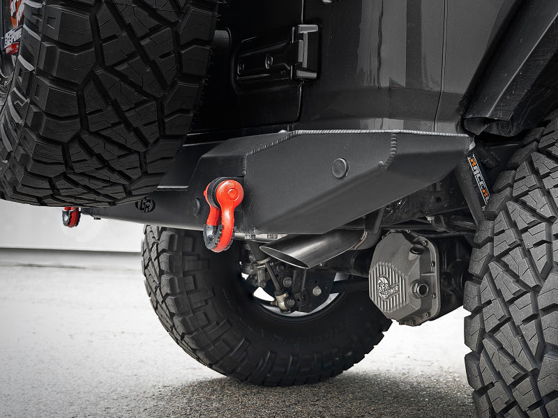 aFe MACH Force-Xp Hi-Tuck 3in 409 SS 18-20 compatible with Jeep Wrangler JL 2.0/3.6 Axle-Back Exhaust 49-48080