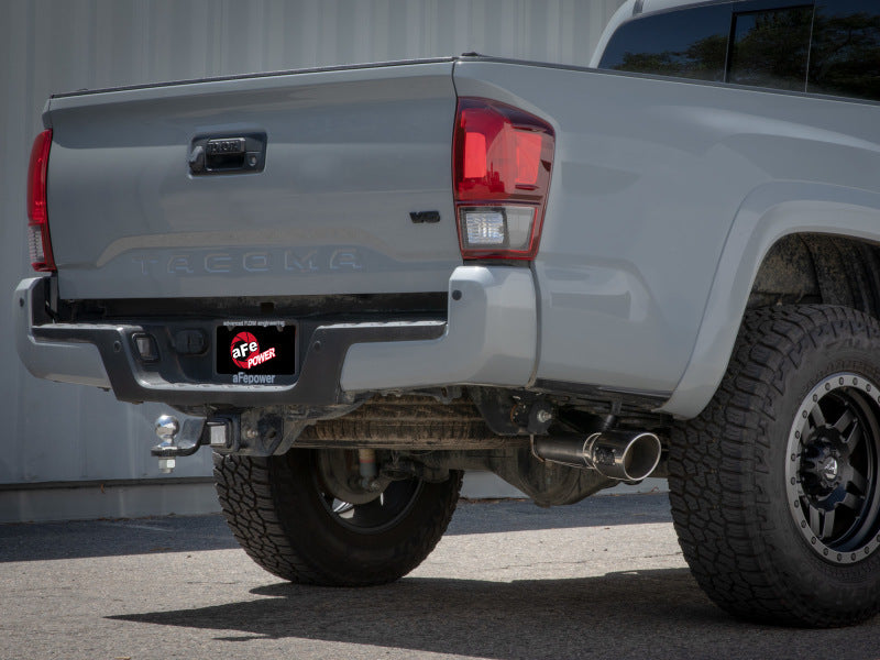 aFe 16-22 Toyota Tacoma Apollo GT Series 2.5in. 3in. 409 SS Cat-Back Exhaust System w/ Black Tip 49-46063-B