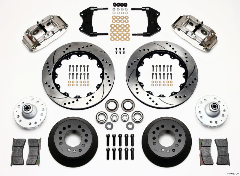 Wilwood Narrow Superlite 6R Front Hub Kit 14.00in Drill Pol WWE ProSpindle 140-9920-DP