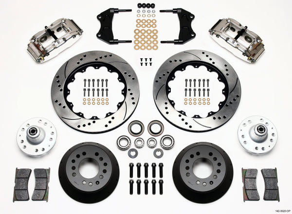 Wilwood Narrow Superlite 6R Front Hub Kit 14.00in Drill Pol WWE ProSpindle 140-9920-DP
