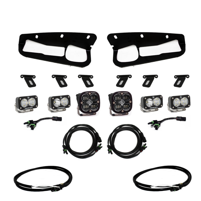 Baja Designs 2021+ Ford Bronco Clear SAE Fog Pocket Kit w/Upfitter 447761UP