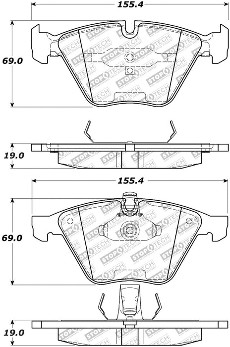 StopTech Street Select Brake Pads Front 305.0918