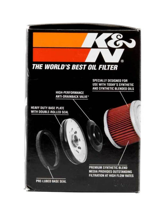 K&N Motorcycle Oil Filter: High Performance, Premium, Designed to be used with Synthetic or Conventional Oils: Fits Select Polaris Side-by-Side and ATV Models, KN-198