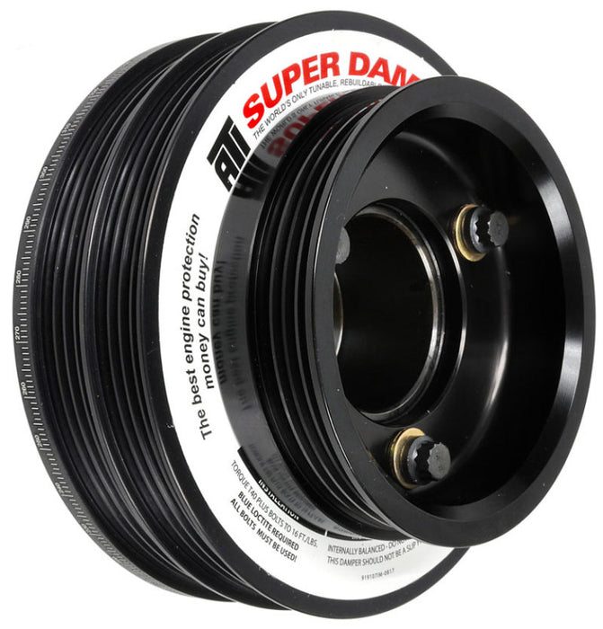 ATI Damper 5.67in Alum (2) 4 Grv Compatible with Nissan RB26 R32 Only 1Pc w/Power Steering Pulley ATI918599