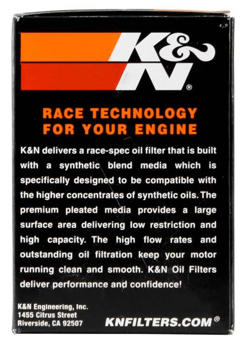 K&N Motorcycle Oil Filter: High Performance, Premium, Designed to be used with Synthetic or Conventional Oils: Fits Select Polaris Vehicles, KN-196